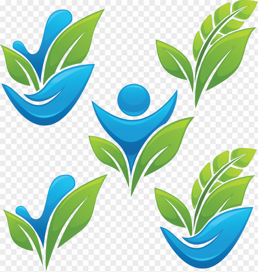 Green Leaves Vector Graphics Logo Clip Art JPEG PNG