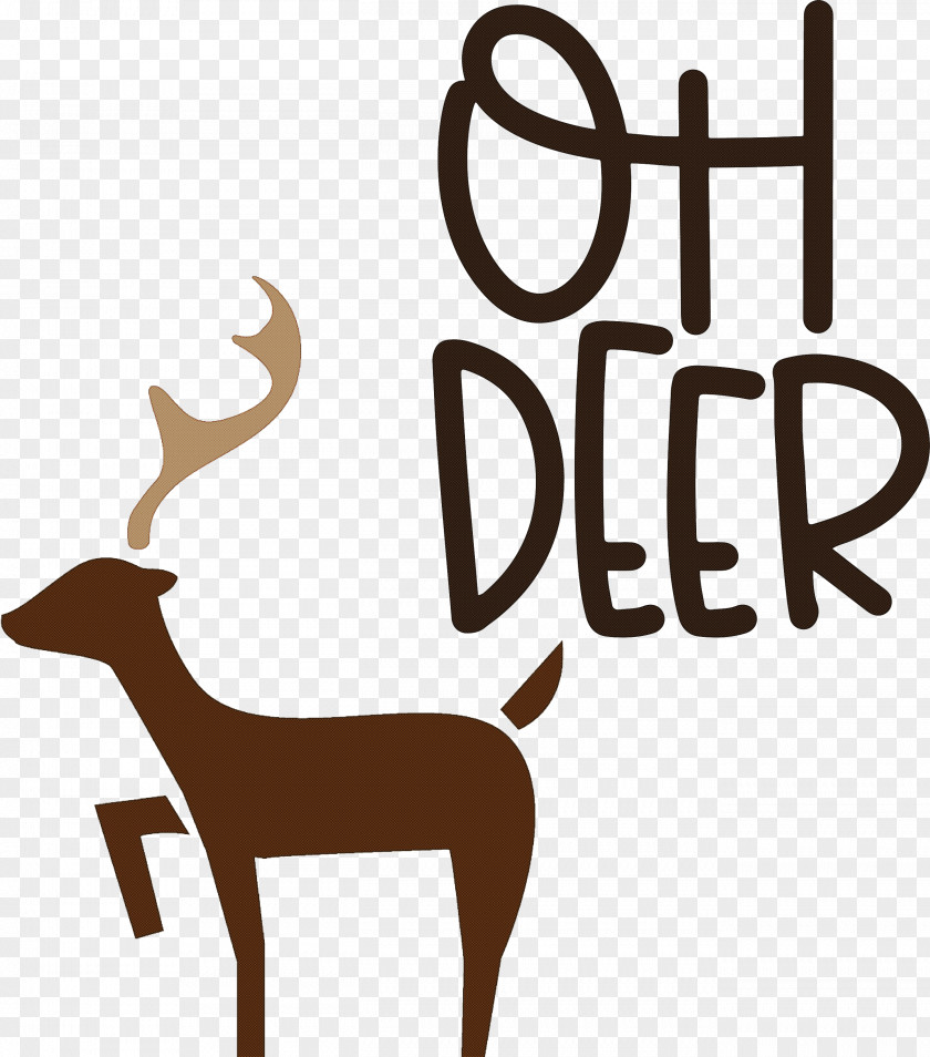 OH Deer Rudolph Christmas PNG