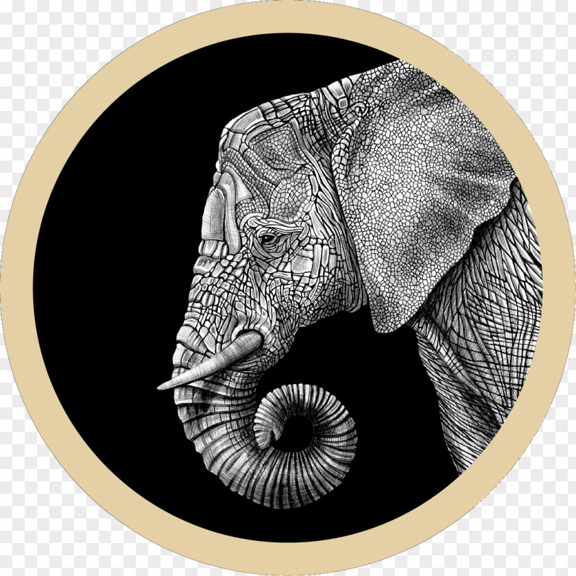 Painting African Elephant Indian Drawing Elephantidae PNG