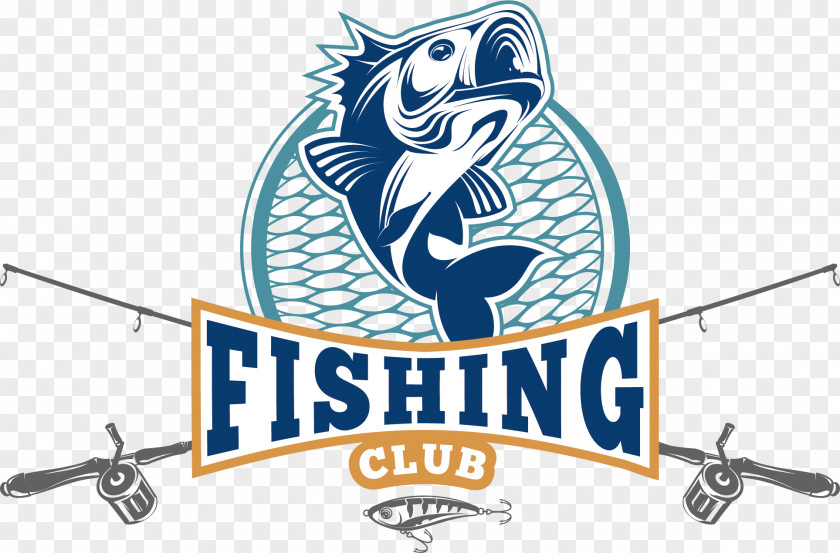 Fishing Club Vector Logo Rod Angling Association PNG