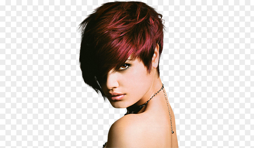 Hair Pixie Cut Hairstyle Short Human Color Red PNG