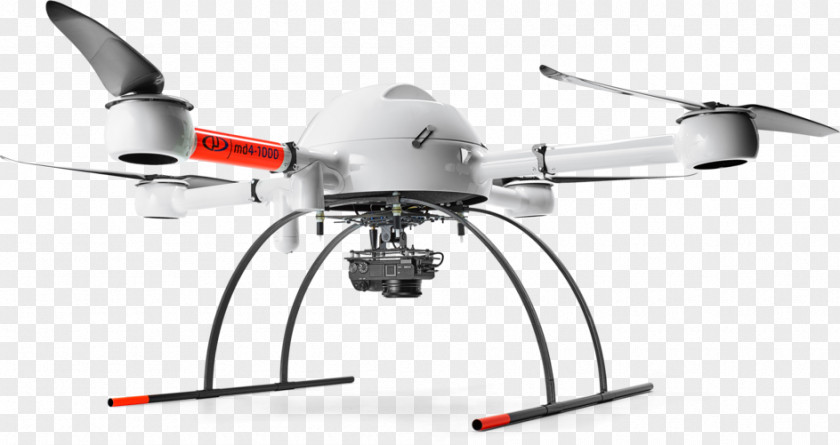 Mine Kafon Drone Unmanned Aerial Vehicle Micro Air Md4-1000 Quadcopter Surveyor PNG