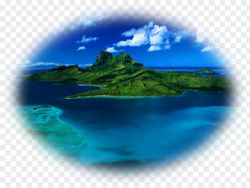 Island Bora Tahiti Desktop Wallpaper PNG
