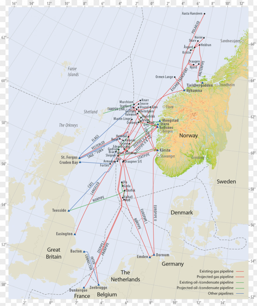 Norway Pipeline Transportation Gas Dujotiekis Naftovod PNG