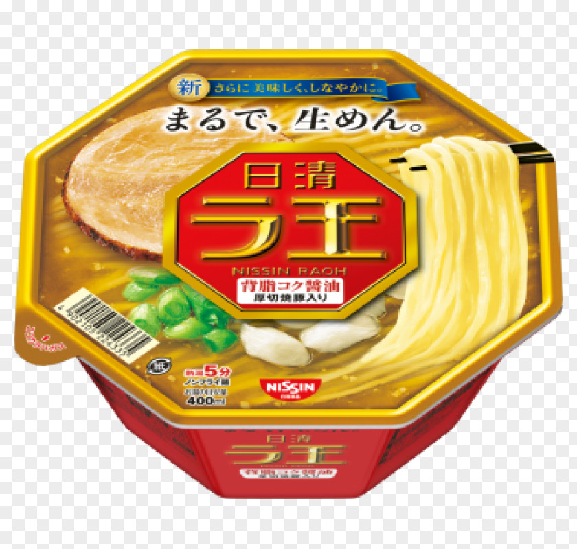 Ramen Instant Noodle Nissin Foods RAOH Soy Sauce PNG