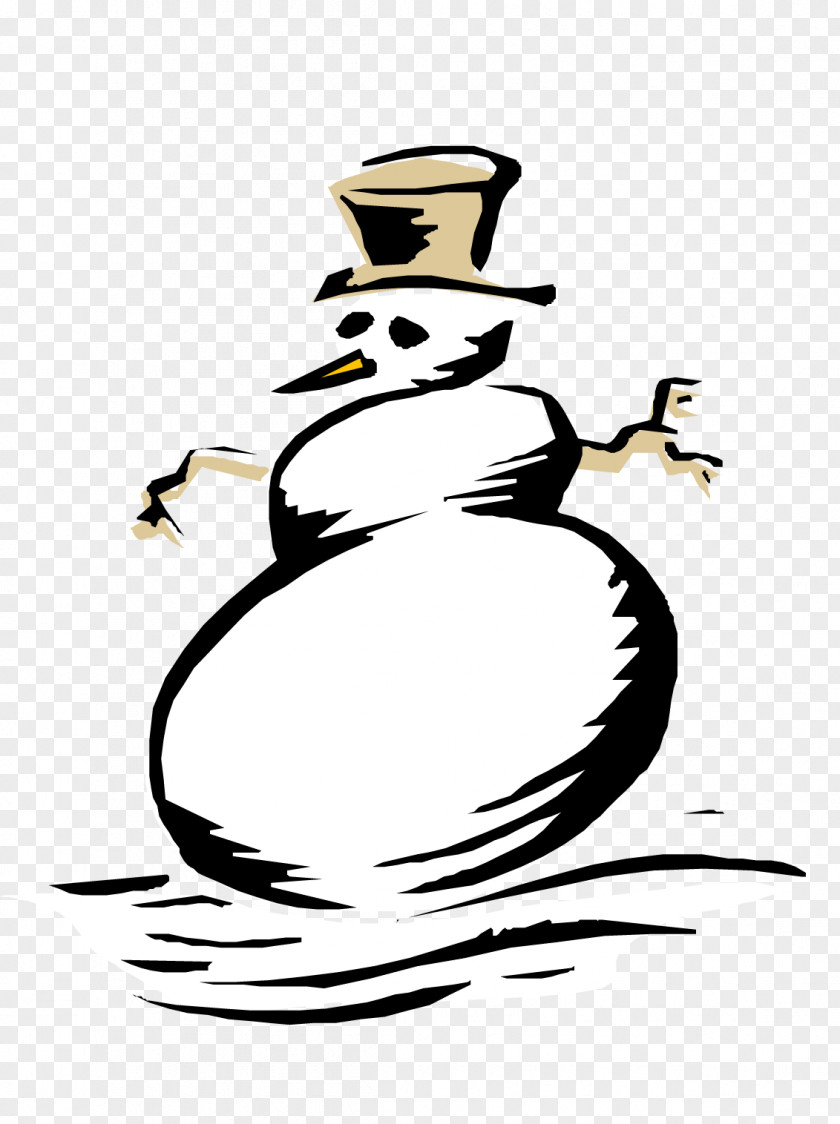The Snowman Who Was Blown By Wind Clip Art PNG