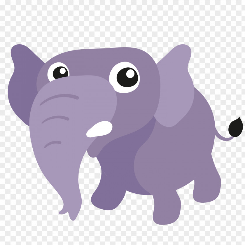 Vector Cute Elephant Snake Hippopotamus Animal Child PNG