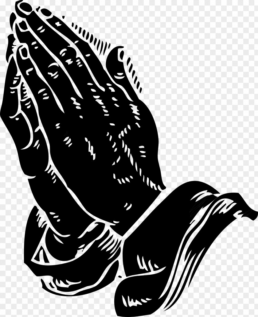 Line Art Gesture Praying Hands Glove PNG