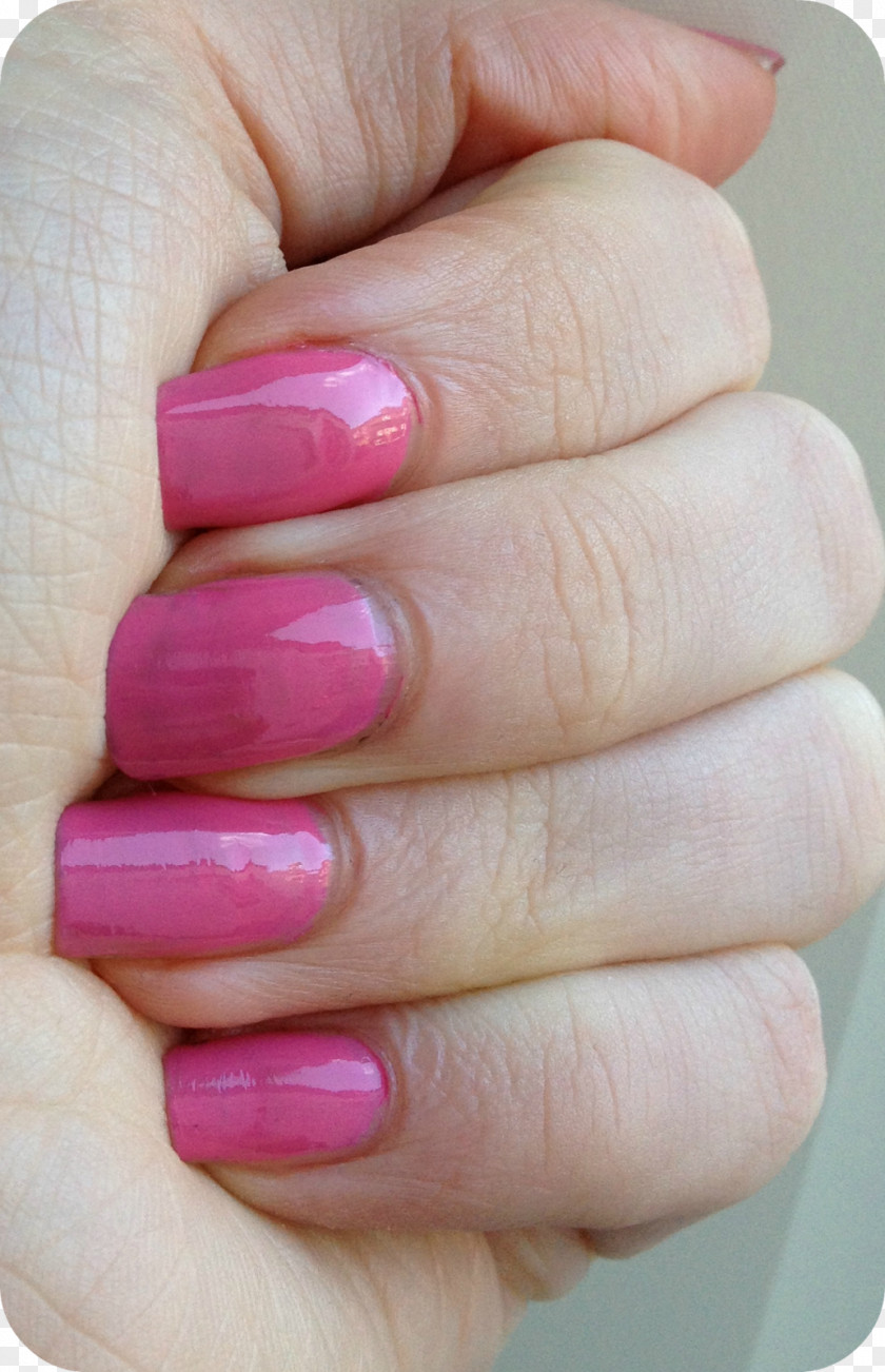 Nail Polish Hand Model Manicure Pink M PNG