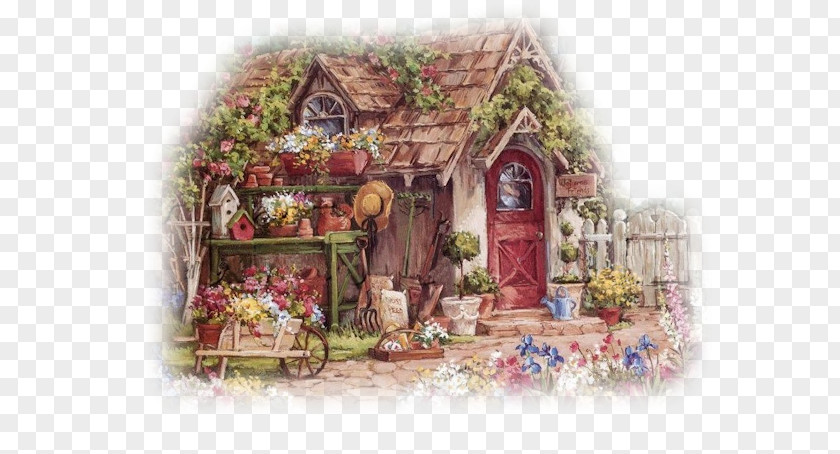 Painting Jigsaw Puzzles Garden Art PNG