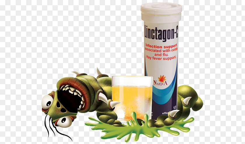Avoid Flu Common Cold Linctagon C 12 Effervescent Tabs Influenza Tablet Cough PNG