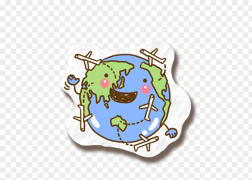 Cartoon Travel Icons Earth Clip Art PNG