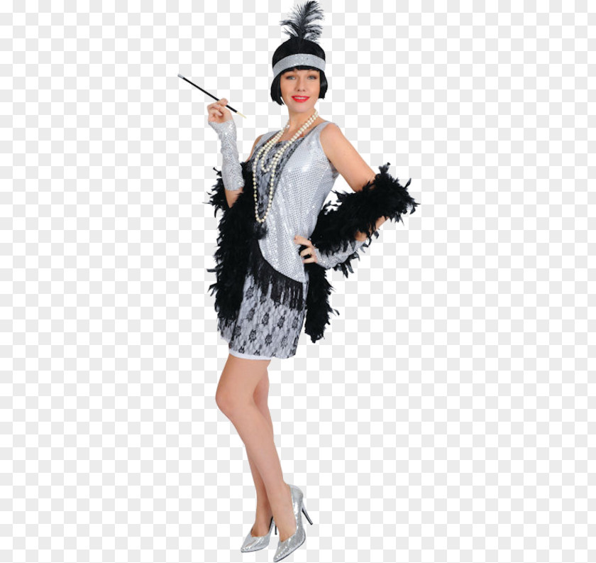 Flappers Costume Fantasia Carnival Fashion PNG
