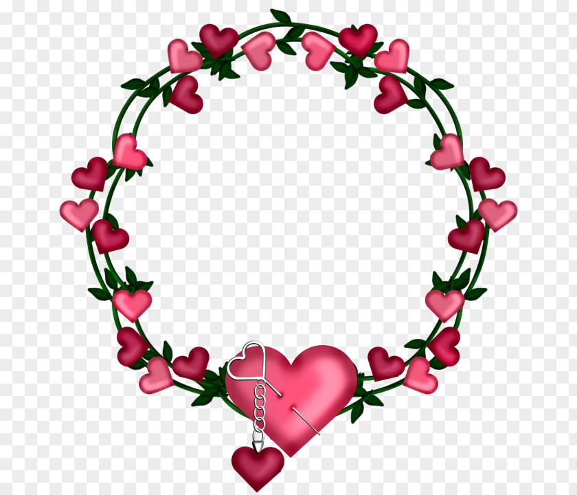 Heart Frame New Year's Day Clip Art PNG