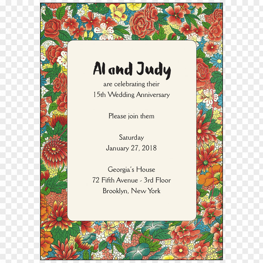 Wedding Invitation Anniversary Party PNG