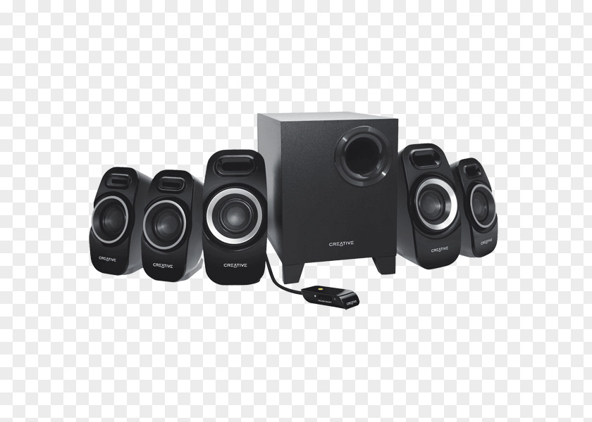 Creative Inspiration Inspire T6300 5.1 Surround Sound Subwoofer Loudspeaker PNG