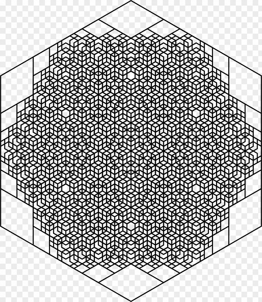 Fractal Art Hexagon Geometry Tessellation PNG