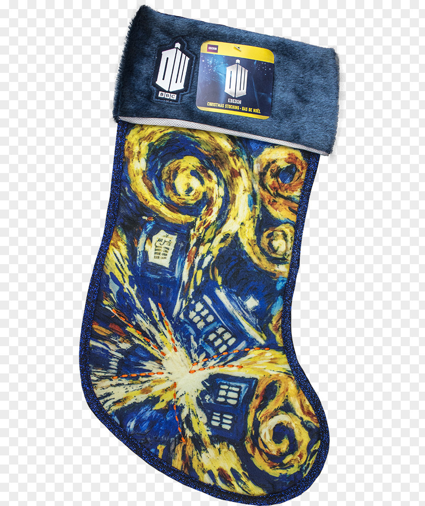 Doctor TARDIS Christmas Stockings The Starry Night PNG