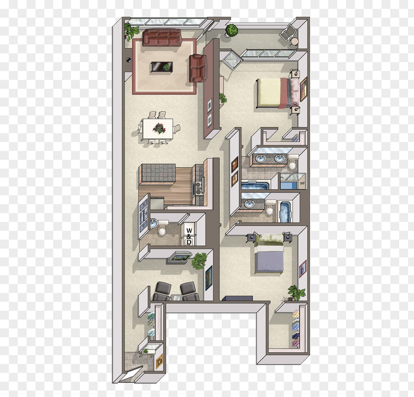 House Floor Plan Midtown Lofts Apartment PNG