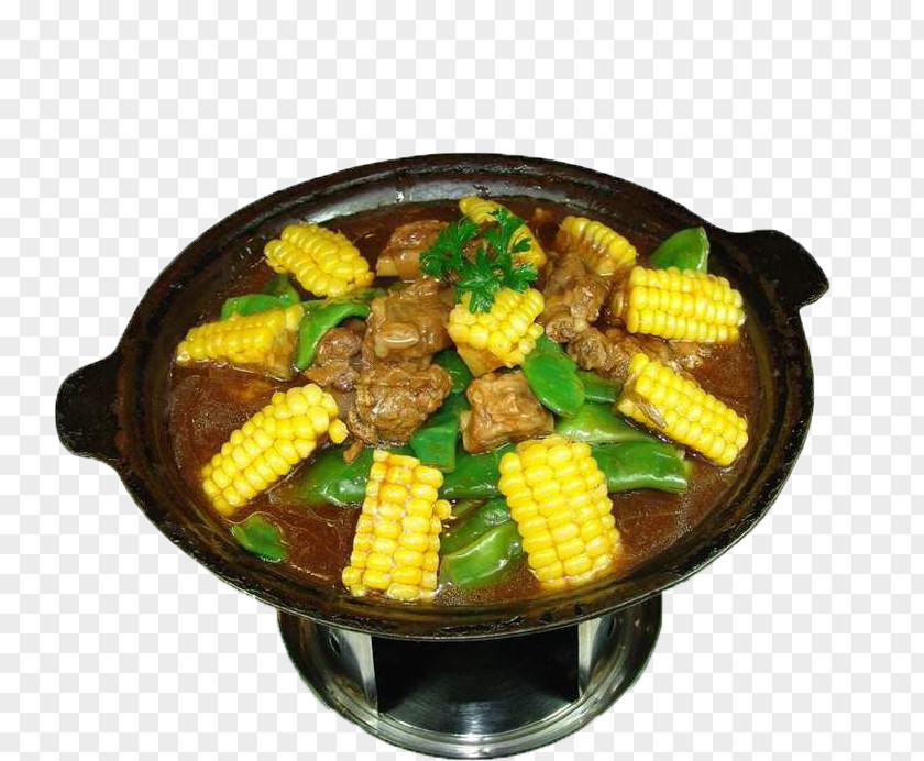 Ribs Stewed Corn Sweet Spare Waxy Soup PNG