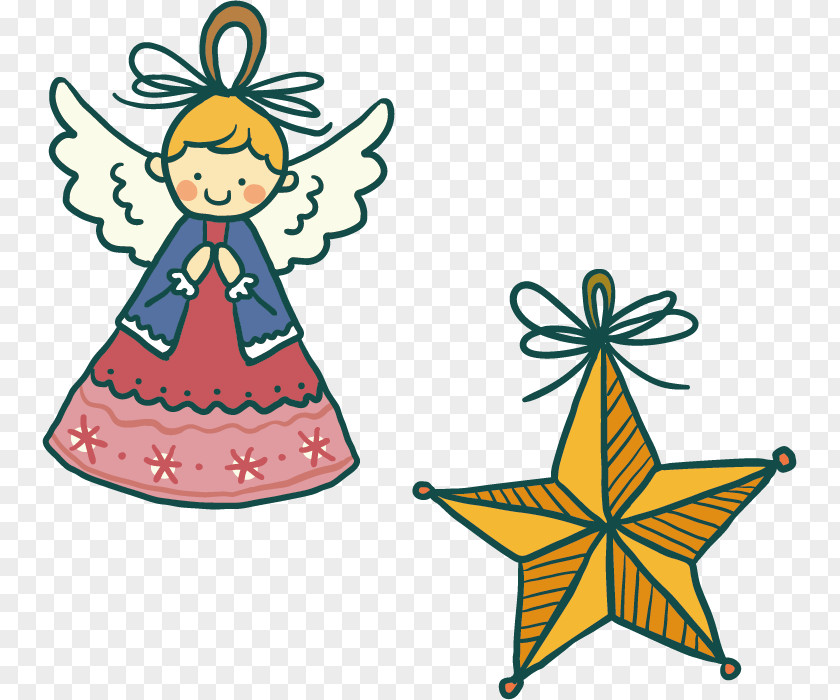 Vector Christmas Tree Decoration Clip Art PNG