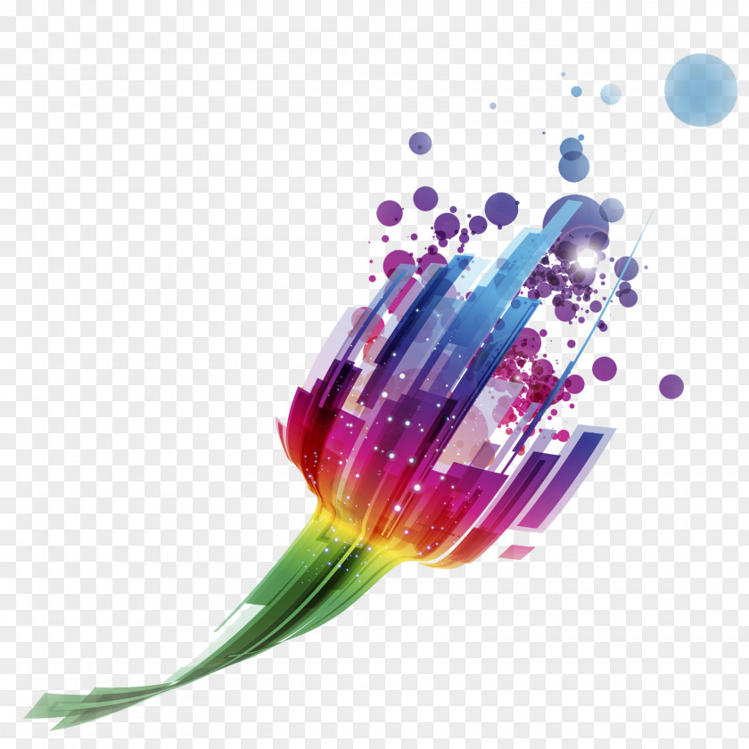 Color Floral Silhouette Light Euclidean Vector Download PNG