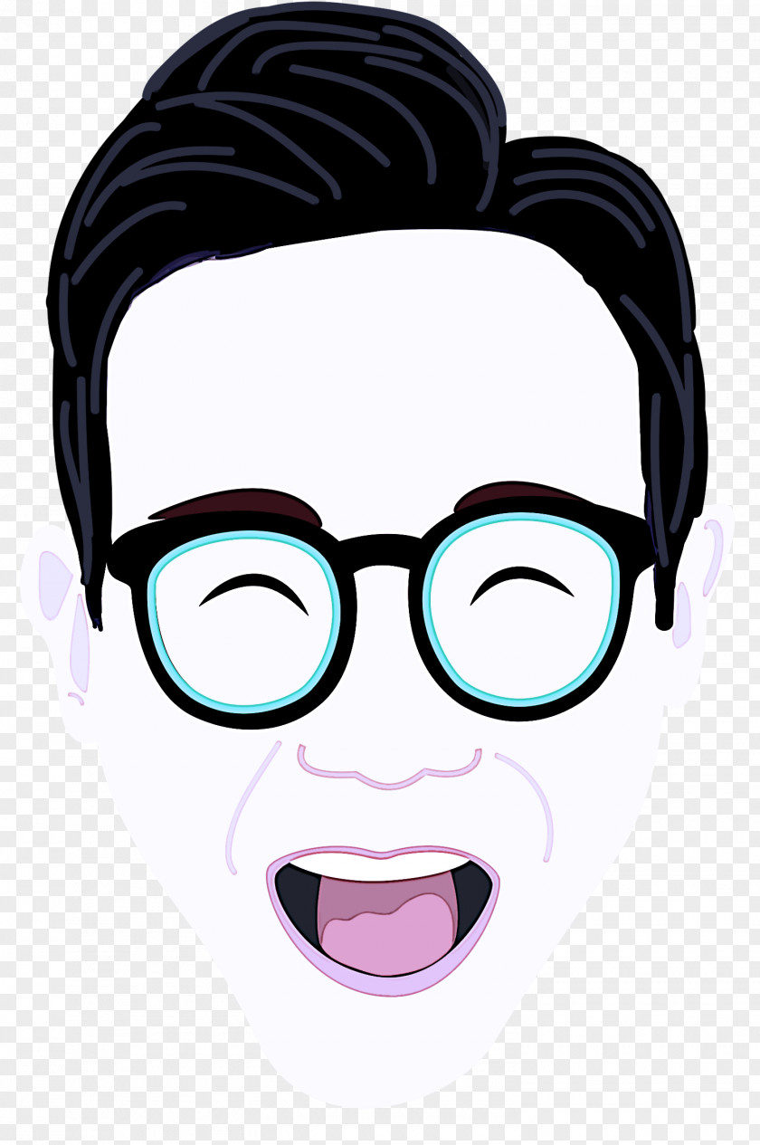 Forehead Smile Glasses PNG