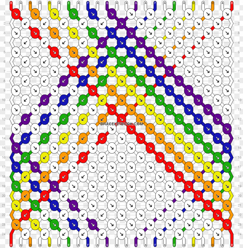 Friendship Bracelet Pattern Rainbow Loom PNG