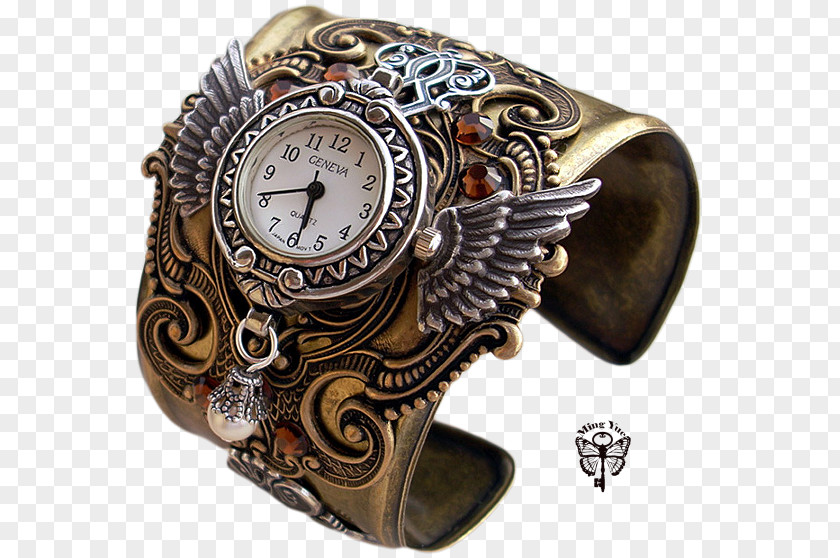 Le Style Steampunk Watch Cuff Jewellery Bracelet PNG