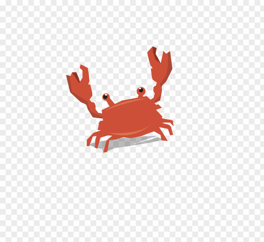 Cartoon Crab Christmas Island Red Euclidean Vector PNG