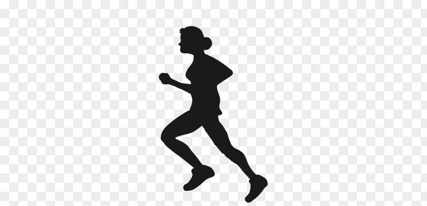 Fitness Girls Silhouettes Silhouette Running Icon PNG