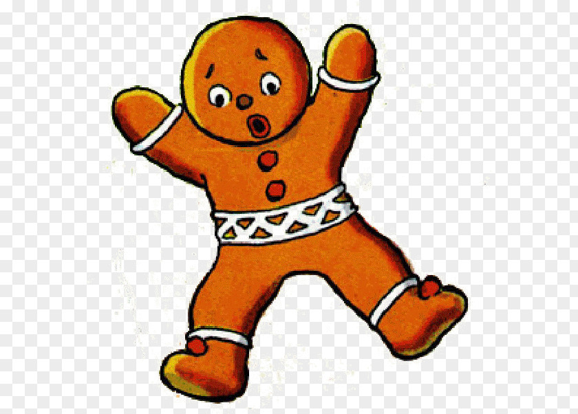 Pleased Sticker Christmas Gingerbread Man PNG