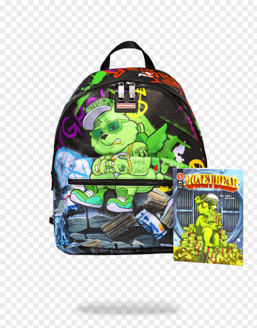 Sequin Backpack Sprayground Bear Bag Money PNG