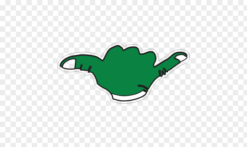 Shaka Sign Sticker Green Clip Art PNG