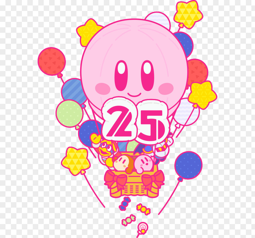 25th Kirby's Return To Dream Land Kirby 64: The Crystal Shards Adventure Star Allies PNG
