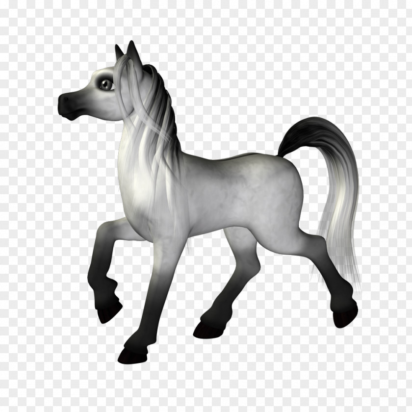 Creative Hand-painted Horse Cartoon Pictures Mustang Lusitano Stallion Mane Colt PNG
