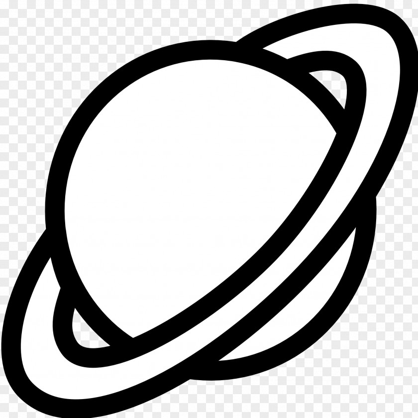 Thorough Cliparts Planet Black And White Saturn Solar System Clip Art PNG