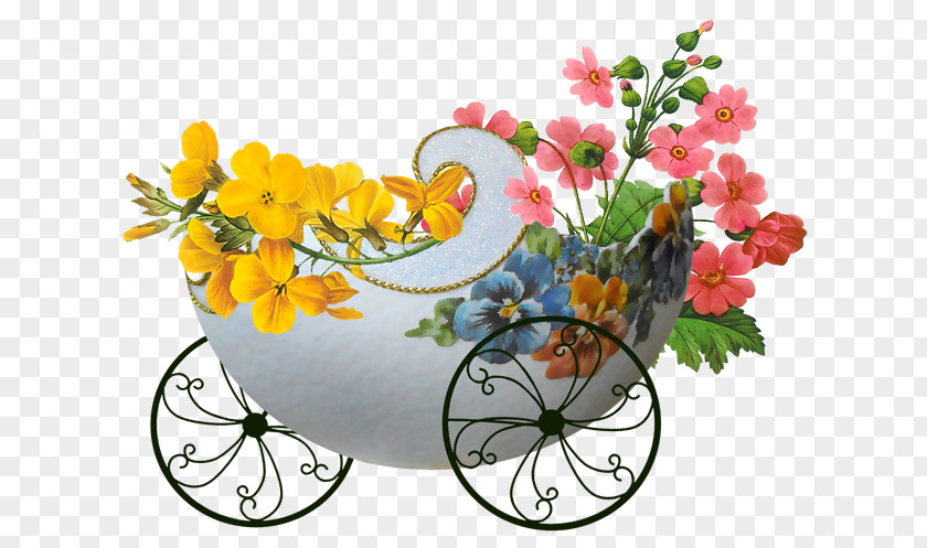 Easter Flowers Clip Art PNG