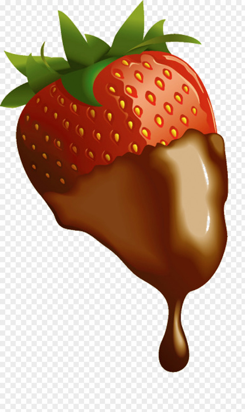Strawberry Chocolate Picture Material Chocolate-covered Fruit Clip Art PNG
