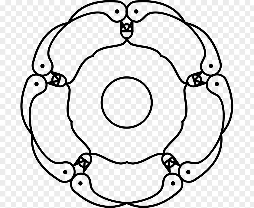 Circle Flower White Point Clip Art PNG