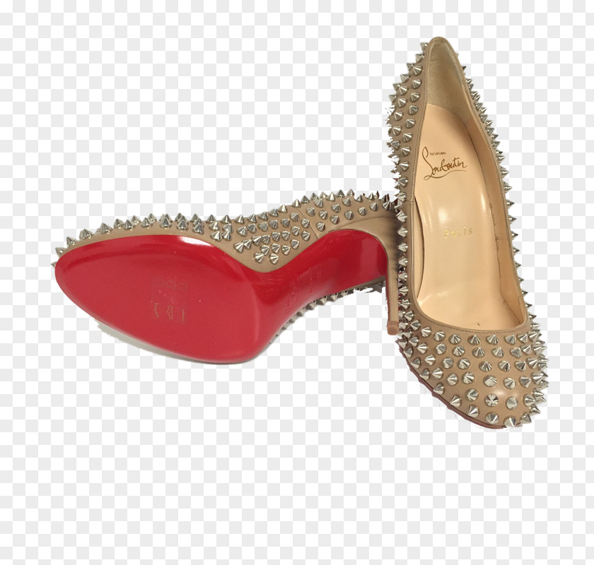 Louboutin Footwear Shoe Brown Beige PNG