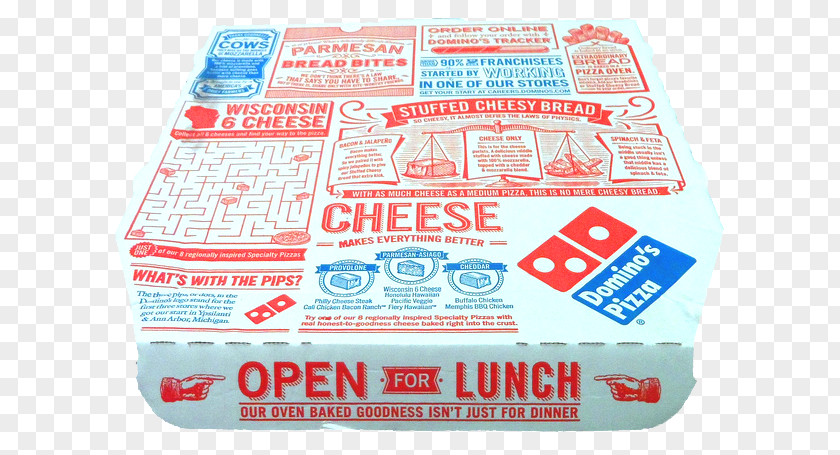 Pizza Box Domino's Delivery PNG