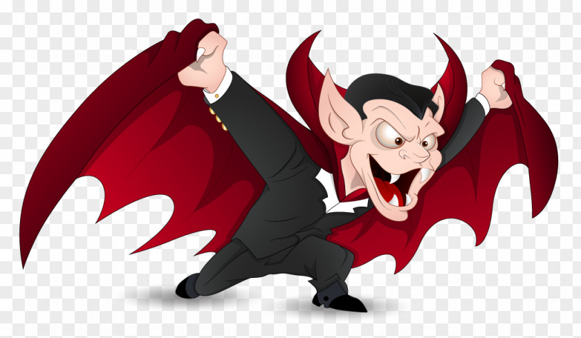 Red Halloween Vampire Clipart Pumpkin Spice Latte Count Dracula Costume PNG