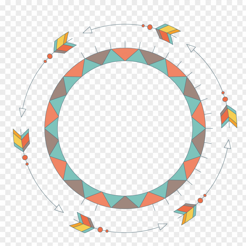 Vector Round Arrow Euclidean Drawing PNG