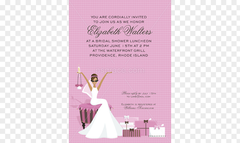 Wedding Invitation Bridal Shower Bride Gift PNG