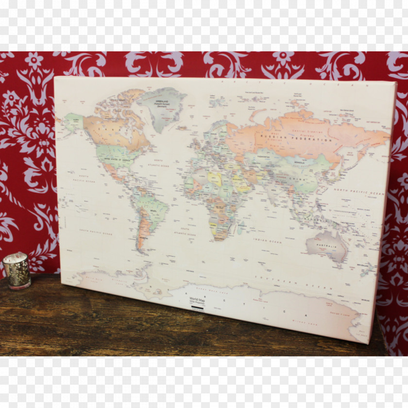 World Map Paper Place Mats PNG