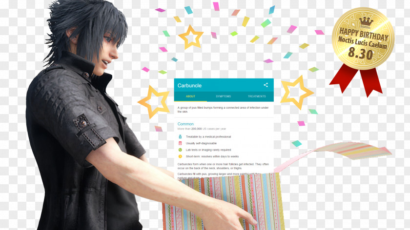 Birthday Final Fantasy XV Noctis Lucis Caelum VII PlayStation 4 Video Game PNG