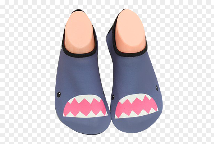 Cute Shark Pattern Socks Slipper Sock Shoe Sneakers Child PNG