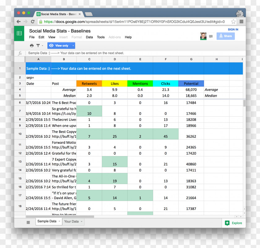 Social Community Spreadsheet Marketing Microsoft Excel Xls Template PNG