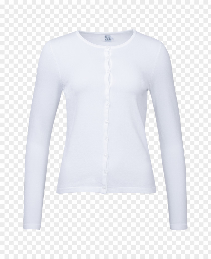 T-shirt Cardigan Long-sleeved Neck PNG